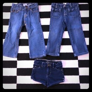 Girls 2T Levi’s, Osh Kosh and Old Navy denim